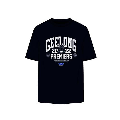 Geelong Cats AFL 2022 Cotton On Premiership T Shirt Sizes S-2XL!