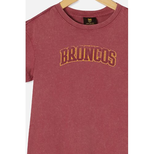 Brisbane Broncos NRL Cotton On Collegiate Tee T Shirt Kids Sizes 1yrs-10yrs T1