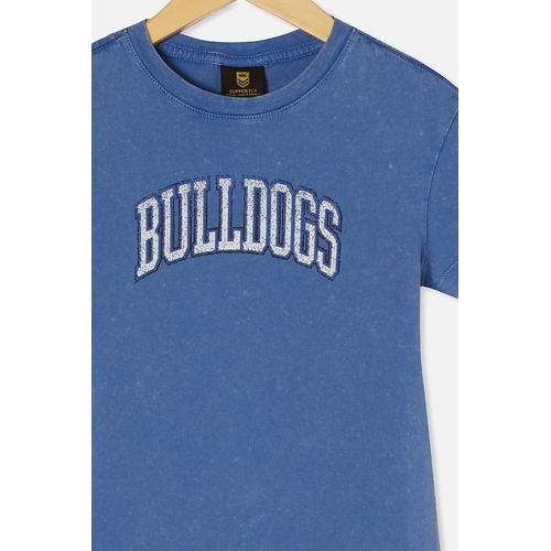 Canterbury Bulldogs NRL 2021 Cotton On Collegiate T Shirt Kids Sizes 1yrs-10yrs!