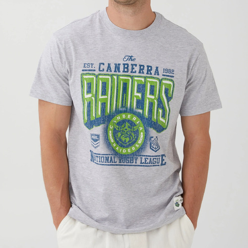 Canberra Raiders NRL 2022 Cotton On Vintage Tee T Shirt S-2XL!