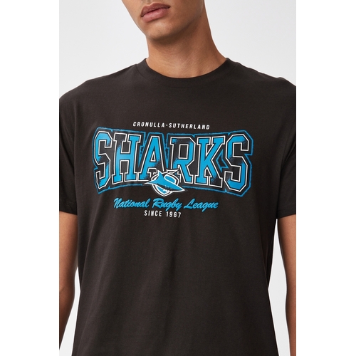 Cronulla Sharks NRL 2022 Cotton On Spray Print Tee T Shirt S-2XL!