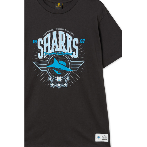 Cronulla Sharks NRL Adults Starburst T Shirt S-3XL! 