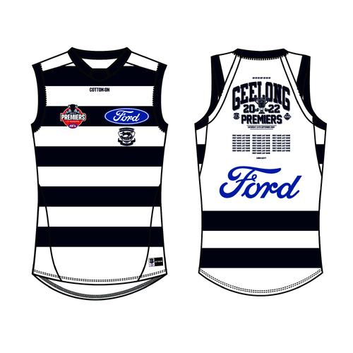 Geelong Cats AFL 2022 Cotton On Premiership Guernsey Kids Sizes 6-14!
