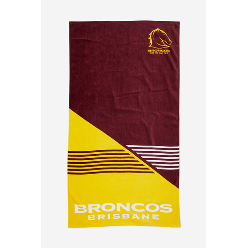 Brisbane Broncos NRL Jersey Beach Towel!