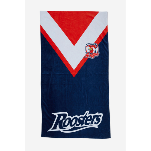 Sydney Roosters NRL Jersey Beach Towel! Terry Cotton Towel!