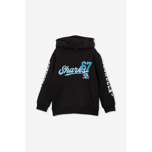 Cronulla Sharks NRL 2024 Sleeve Print Hoody Kids Sizes 6-14!