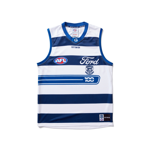 Geelong Cats AFL 2025 100 Year Ford Guernsey Sizes S-5XL! 