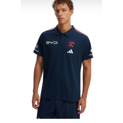 Sydney Roosters NRL 2026 Adidas Media Polo Extra Big Sizes 4XL-5XL!
