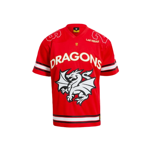 Dragons NRL 2026 Las Vegas Gridiron Mesh Jersey Sizes XS-5XL!