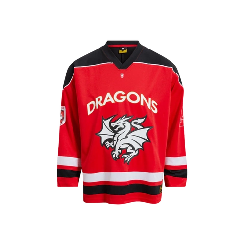 Dragons NRL 2026 Las Vegas Long Sleeve Hockey Jersey Sizes S-5XL!