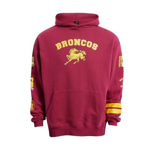 Brisbane Broncos NRL Club Hoodie Hoody Sizes S-5XL!