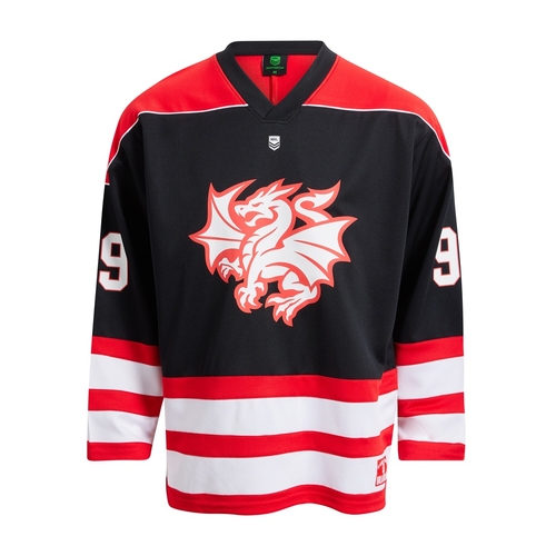St George ILL Dragons NRL Long Sleeve Hockey Jersey Sizes XS-5XL!