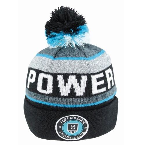 Port Adelaide Power AFL Burley Sekem Tundra Beanie! BNWT's!