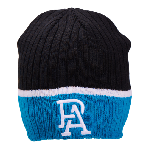 Port Adelaide Power AFL  Burley Sekem Boundary Rib Beanie! BNWT's!