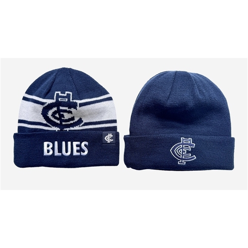 Carlton Blues AFL Burley Sekem Transform Beanie BNWT's!