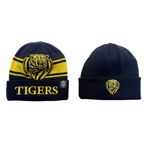 Richmond Tigers AFL Burley Sekem Transform Beanie BNWT's!