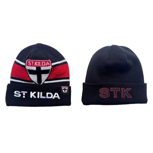 St Kilda Saints AFL Burley Sekem Transform Beanie BNWT's!