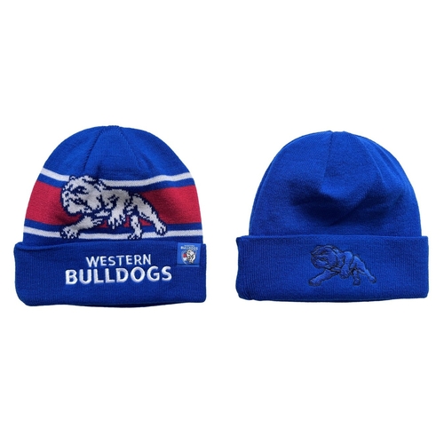 Western Bulldogs AFL Burley Sekem Transform Beanie BNWT's!