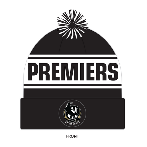 Collingwood Magpies AFL Premiers 2023 Bar Beanie! BNWT's! 