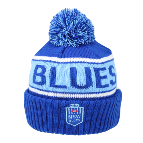 New South Wales NSW Blues State Of Origin Burley Sekem Striker Beanie!