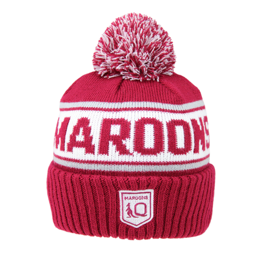 Queensland Maroons QLD State Of Origin Burley Sekem Striker Beanie!