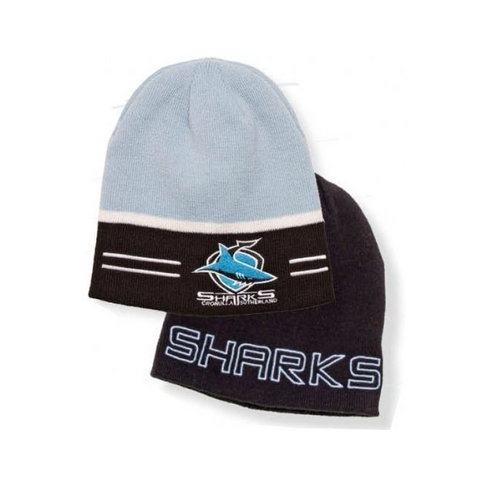 Cronulla Sutherland Sharks NRL Switch Reverse Beanie! BNWT's!