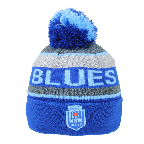 New South Wales NSW Blues State Of Origin Burley Sekem Tundra Beanie!