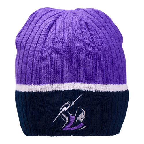 Melbourne Storm NRL Burley Sekem Boundary Rib Beanie! BNWT's!
