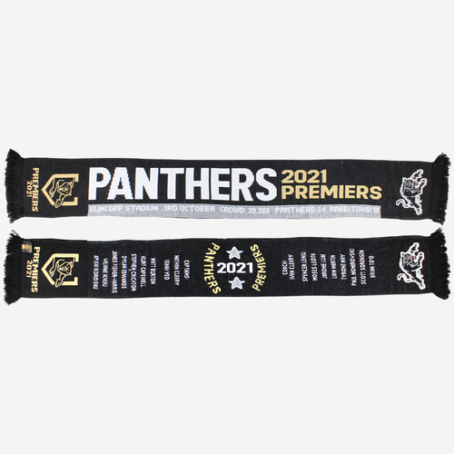 Penrith Panthers NRL 2021 Premiers Scarf! *IN STOCK*