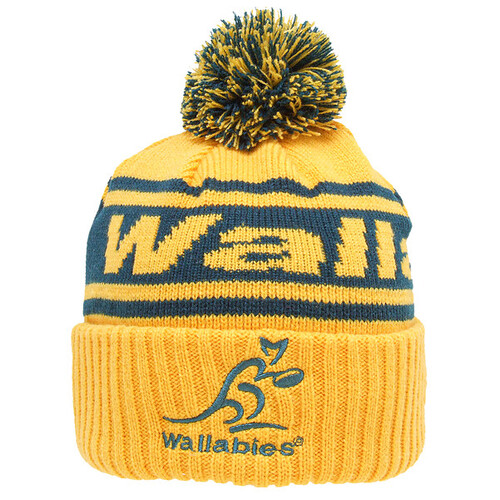 Australian Wallabies Rugby Union Burley Sekem Striker Beanie!