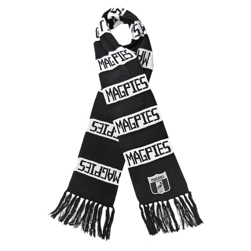 Collingwood Magpies AFL Limited Edition Heritage Emblem Bar Scarf!