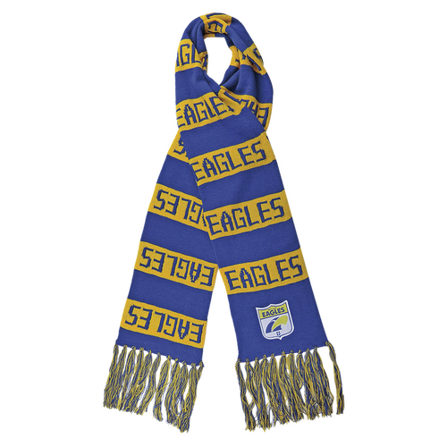 West Coast Eagles AFL Limited Edition Heritage Emblem Bar Scarf! BNWT's!