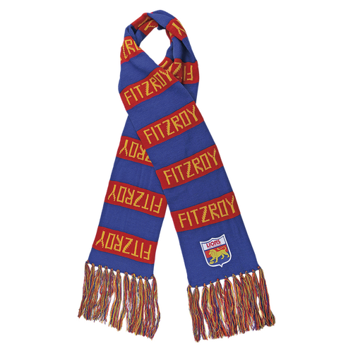 Fitzroy Lions AFL Limited Edition Heritage Emblem Bar Scarf! BNWT's!