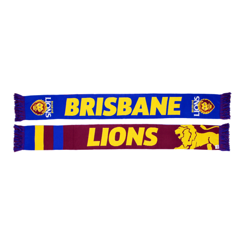 Brisbane Lions AFL Burley Sekem Defender Scarf! BNWT!
