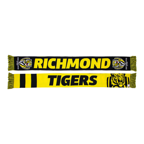 Richmond Tigers AFL Burley Sekem Defender Scarf! BNWT!