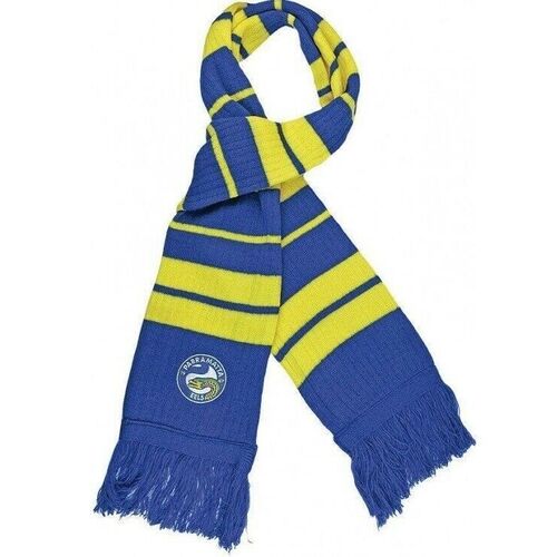 Parramatta Eels NRL Rib Knit Oxford Scarf with Tassles! BNWT's!