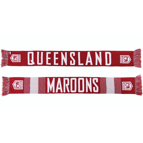 Queensland Maroons QLD State Of Origin Burley Sekem Linebreak Jacquard Scarf!