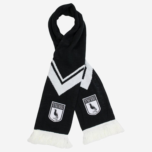 Western Suburbs Magpies NRL Burley Sekem Retro Scarf!