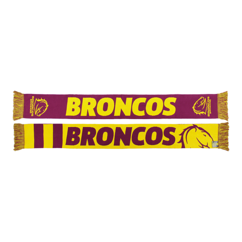 Brisbane Broncos NRL Burley Sekem Defender Scarf! BNWT!