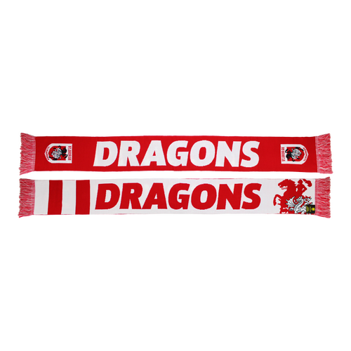 St George ILL Dragons NRL Burley Sekem Defender Scarf! BNWT!