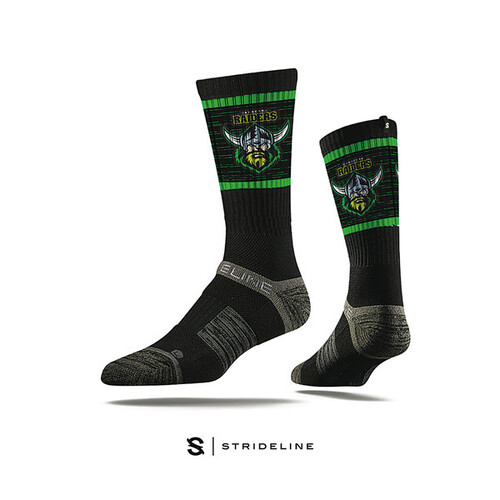 Canberra Raiders NRL Strideline Premium Crew Socks Adults Size 8-13!