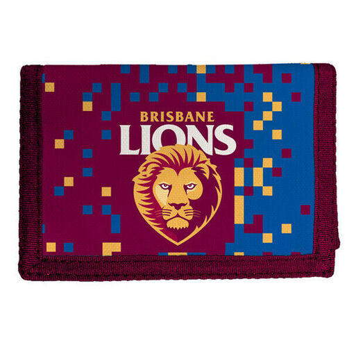 Official AFL Brisbane Lions Team Logo Supporters Wallet 