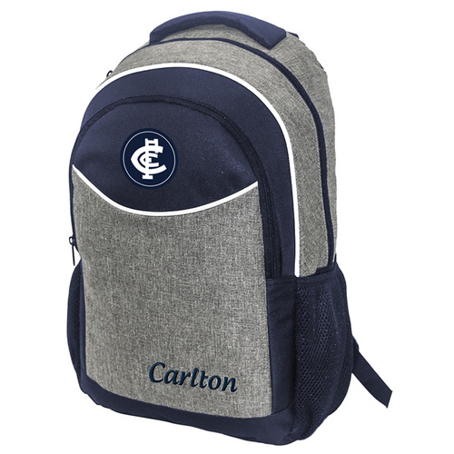 Carlton Blues AFL Stealth Backpack Travel Training School Bag!