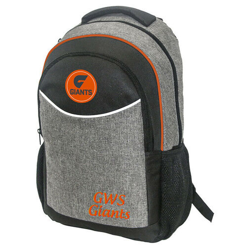 GWS Giants AFL Stealth Backpack Travel Training School Bag!