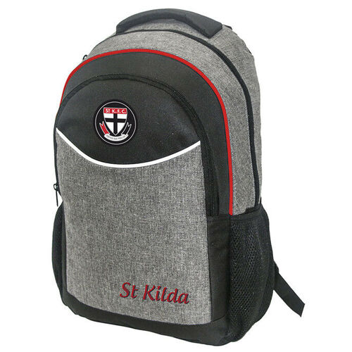 St Kilda Saints AFL Stealth Backpack Travel Training School Bag!