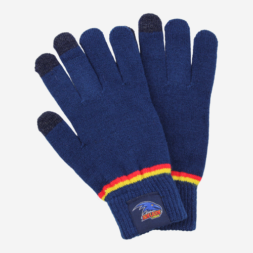 Adelaide Crows AFL Burley Sekem Touchscreen Gloves!