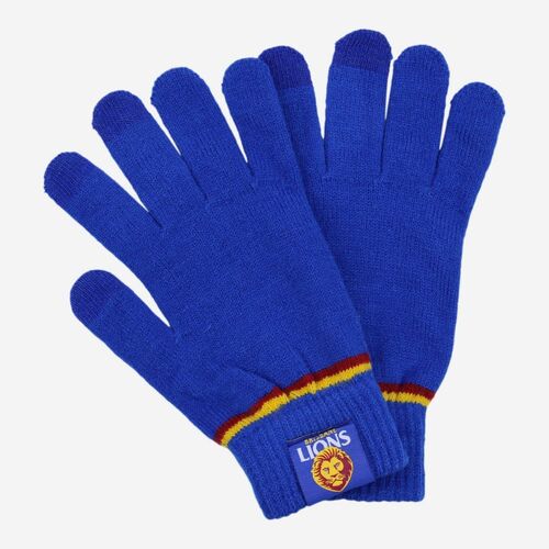 Brisbane Lions AFL Burley Sekem Touchscreen Gloves!