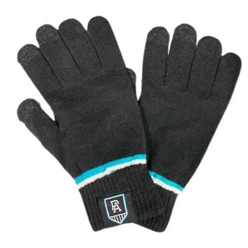 Port Adelaide Power AFL Burley Sekem Touchscreen Gloves!