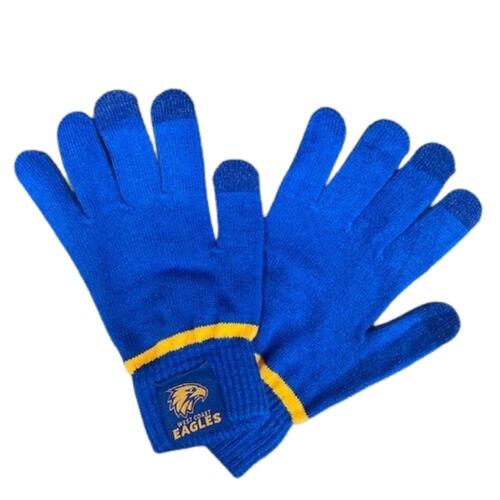West Coast Eagles AFL Burley Sekem Touchscreen Gloves!