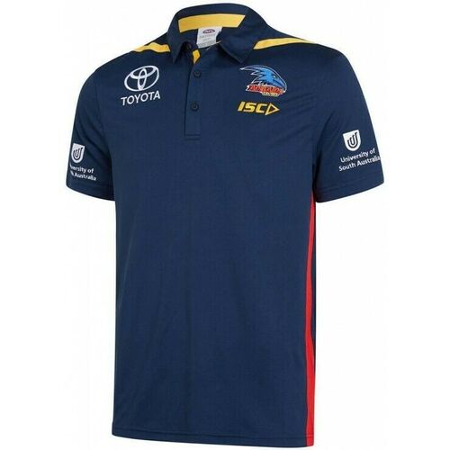 Adelaide Crows AFL ISC Players Navy Media Polo Shirt Size S-5XL! T9